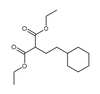 diethyl 2-(2-cyclohexylethyl)malonate结构式
