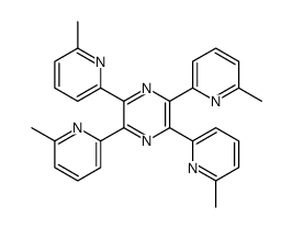 2,3,5,6-tetrakis(6-methylpyridin-2-yl)pyrazine Structure