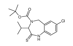 tert-butyl 7-chloro-3-propan-2-yl-2-sulfanylidene-3,5-dihydro-1H-1,4-benzodiazepine-4-carboxylate结构式