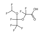 2-[1-(difluoromethoxy)-1,2,2,2-tetrafluoroethoxy]-2,2-difluoroacetic acid Structure