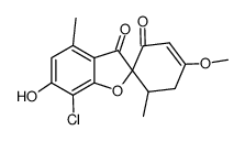 7-Chloro-6-hydroxy-4'-methoxy-4,6'-dimethylspiro[benzofuran-2(3H),1'-[3]cyclohexene]-2',3-dione Structure