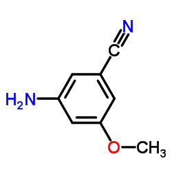 3-氨基-5-甲氧基苯腈结构式