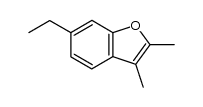 6-ethyl-2,3-dimethyl-benzofuran结构式