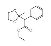 ethyl 2-(2-methyl-1,3-dioxolan-2-yl)-2-phenylacetate结构式