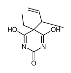 5-Ethyl-5-(1-methyl-2-propenyl)barbituric acid Structure