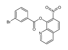 7-Nitro-8-quinolyl=m-bromobenzoate Structure
