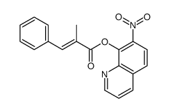 2-Benzylidenepropanoic acid 7-nitro-8-quinolyl ester结构式