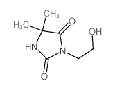 2,4-Imidazolidinedione,3-(2-hydroxyethyl)-5,5-dimethyl- Structure