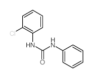 Urea,N-(2-chlorophenyl)-N'-phenyl- Structure