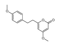 4-methoxy-6-[2-(4-methoxyphenyl)ethyl]pyran-2-one Structure