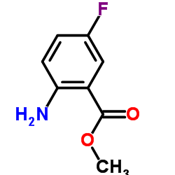 Methyl 2-amino-5-fluorobenzoate structure