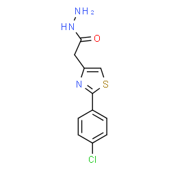 2-(4-Chlorophenyl)-4-thiazoleacetic acid hydrazide结构式