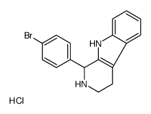 1-(4-bromophenyl)-2,3,4,9-tetrahydro-1H-pyrido[3,4-b]indole,hydrochloride Structure