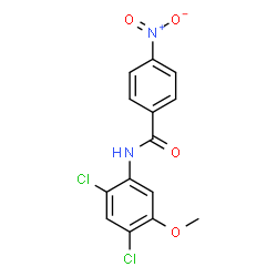 N-(2,4-DICHLORO-5-METHOXYPHENYL)-4-NITROBENZENECARBOXAMIDE Structure