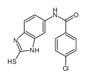 4-chloro-N-(2-sulfanylidene-1,3-dihydrobenzimidazol-5-yl)benzamide Structure