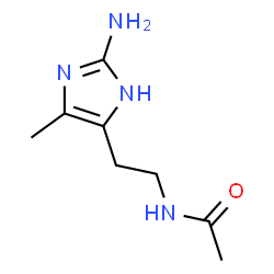 Acetamide,N-[2-(2-amino-5-methyl-1H-imidazol-4-yl)ethyl]- (9CI) Structure