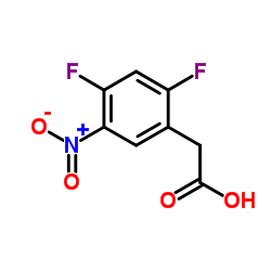 (2,4-Difluoro-5-nitrophenyl)acetic acid Structure