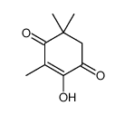 2-hydroxy-3,5,5-trimethylcyclohex-2-ene-1,4-dione结构式