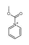 1-(methoxycarbonyl)pyridinium ion结构式