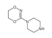 1,4,2-Dioxazine,5,6-dihydro-3-(1-piperazinyl)-(9CI) Structure