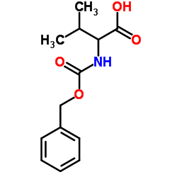 N-苄氧羰基-DL-缬氨酸结构式