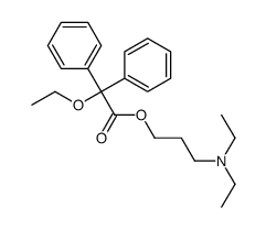 3-(diethylamino)propyl 2-ethoxy-2,2-diphenylacetate结构式