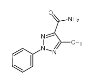 5-甲基-2-苯基-2H-1,2,3-三唑-4-甲酰胺结构式