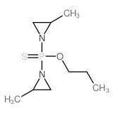 bis(2-methylaziridin-1-yl)-propoxy-sulfanylidene-phosphorane Structure
