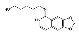5-([1,3]dioxolo[4,5-g]isoquinolin-5-ylamino)pentan-1-ol Structure