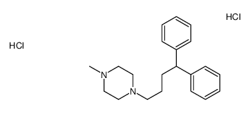 1-(4,4-diphenylbutyl)-4-methylpiperazine,dihydrochloride Structure