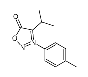 3-(4-methylphenyl)-4-propan-2-yloxadiazol-3-ium-5-olate结构式