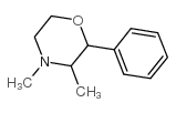 cis-3,4-dimethyl-2-phenylmorpholine结构式