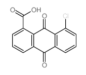 1-Anthracenecarboxylicacid, 8-chloro-9,10-dihydro-9,10-dioxo-结构式