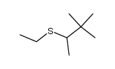 Ethyl 3,3-dimethyl-2-butyl sulfide Structure