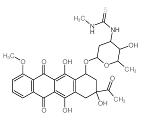 Daunomycin, 3-(3-methyl-2-thio-ureido)-结构式