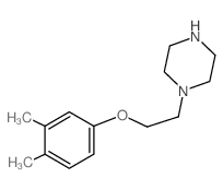 1-[2-(3,4-Dimethyl-phenoxy)-ethyl]-piperazine结构式
