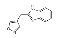 2-(1,2-Oxazol-4-ylmethyl)-1H-benzimidazole结构式