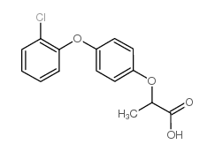 2-[4-(2-氯苯氧基)苯氧基]-丙酸结构式