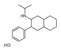 3-phenyl-N-propan-2-yl-1,2,3,4,4a,5,6,7,8,8a-decahydronaphthalen-2-amine,hydrochloride结构式