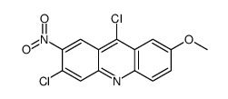 3,9-dichloro-7-methoxy-2-nitroacridine结构式