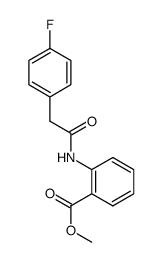 2-[2-(4-fluorophenyl)-acetylamino]-benzoic acid methyl ester结构式