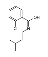 2-chloro-N-(3-methylbutyl)benzamide Structure