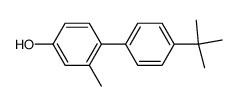 4'-tert-butyl-2-methyl-biphenyl-4-ol结构式