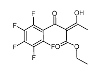 ethyl 2-pentafluorobenzoyl-3-oxobutanoate结构式