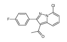 1-[7-chloro-2-(4-fluorophenyl)pyrazolo[1,5-a]pyridin-3-yl]ethanone Structure