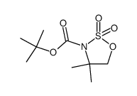 4,4-二甲基-1,2,3-氧硫氮杂环戊烷-3-羧酸叔丁酯 2,2-二氧化物图片