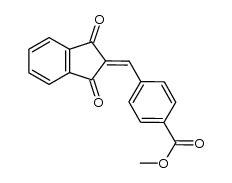 methyl 4-[(1,3-dioxo-1,3-dihydro-2H-inden-2-ylidene)methyl]benzoate Structure