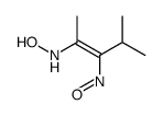 N-(4-methyl-3-nitrosopent-2-en-2-yl)hydroxylamine结构式