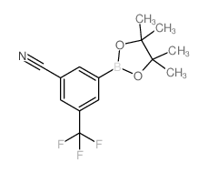 3-三氟甲基-5-(4,4,5,5-四甲基-1,3,2-二噁硼烷-2-基)苯甲腈结构式