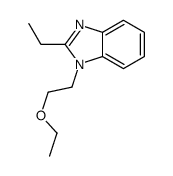 (9ci)-1-(2-乙氧基乙基)-2-乙基-1H-苯并咪唑结构式